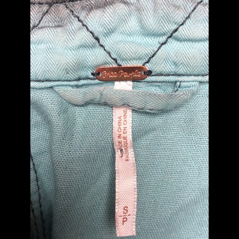 Stone Washed Free People Jacket - Picture 2 of 2